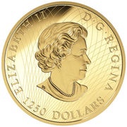 1250 Dollars - Elizabeth II Roaring Grizzly Bear obverse image
