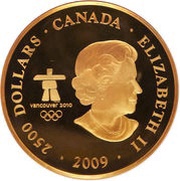 2500 Dollars - Elizabeth II Surviving the Flood obverse image