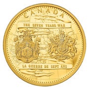 2500 Dollars - Elizabeth II 250th Anniversary of the End of the Seven Years War, Canada, 2013 reverse image