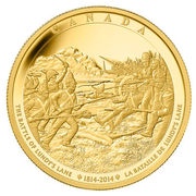 2500 Dollars - Elizabeth II The Battle of Lundy's Lane, Canada, 2014 reverse image