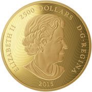2500 Dollars - Elizabeth II Maple Leaf Forever obverse image