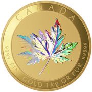 2500 Dollars - Elizabeth II Maple Leaf Forever, Canada, 2015 reverse image