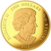 2500 Dollars - Elizabeth II Ensemble Cast obverse image