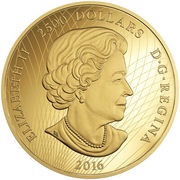 2500 Dollars - Elizabeth II Maple Leaf Forever obverse image