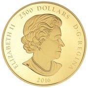 2500 Dollars - Elizabeth II The Arms of Canada obverse image