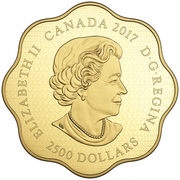 2500 Dollars - Elizabeth II Year of the Rooster obverse image