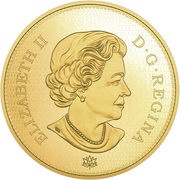 2500 Dollars - Elizabeth II First Canadian Gold Coin obverse image