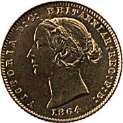 ½ Sovereign - Victoria obverse image