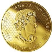 2500 Dollars - Elizabeth II Great Seal of the Province of Canada obverse image