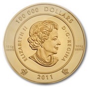 100 000 Dollars - Elizabeth II The Spirit of Haida Gwaii obverse image