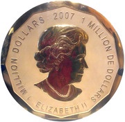 1 000 000 Dollars - Elizabeth II Maple Leaf obverse image