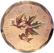 1 000 000 Dollars - Elizabeth II Maple Leaf, Canada, 2007 reverse image