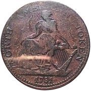 ½ Penny North American Token obverse image