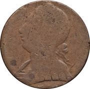 ½ Penny Regal Imitation - George III left obverse image