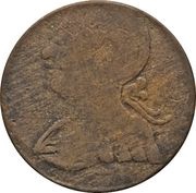 ½ Penny Regal Imitation - George III left obverse image