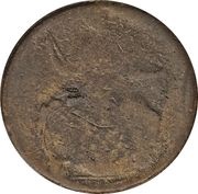 ½ Penny Regal Imitation - George III left reverse image