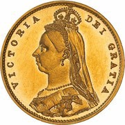 ½ Sovereign - Victoria obverse image