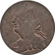 ½ Penny Regal Imitation - George III left obverse image