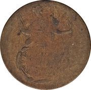 ½ Penny Regal Imitation - George III left reverse image