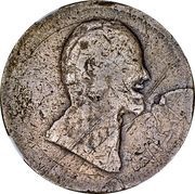 ½ Penny George III right obverse image