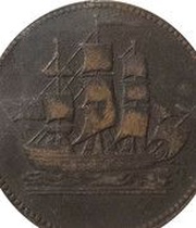 ½ Penny Imitation - Ships, Colonies and Commerce obverse image