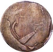 ½ Penny Imitation - Ships, Colonies and Commerce - Harp Design obverse image