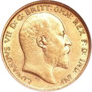 ½ Sovereign - Edward VII obverse image