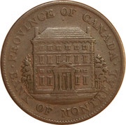 ½ Penny - Bank of Montreal obverse image