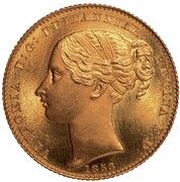 1 Sovereign - Victoria Pattern obverse image