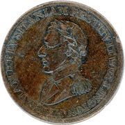 ½ Penny Wellington Peninsular token to Madrid obverse image