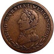 ½ Penny Token Field Marshal Wellington - Britannia obverse image