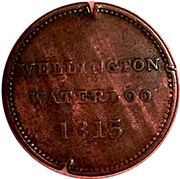 ½ Penny - Wellington Waterloo Large Bust design reverse image