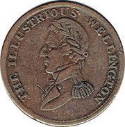 ½ Penny The Illustrious Wellington - Waterloo obverse image
