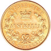 1 Sovereign - Victoria reverse image
