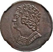 ½ Penny - Imitation Bust and Harp obverse image