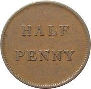 ½ Penny James Duncan Token, Canada, 1830-1841 reverse image