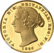 1 Sovereign - Victoria Pattern obverse image