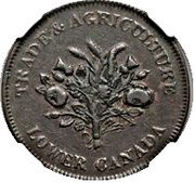 1 Sous Bank of Montreal - "Bank TOKEN" obverse image