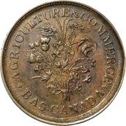 1 Sou Belleville - 16 cherry leaves / 7 shamrocks obverse image