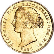 1 Sovereign - Victoria obverse image