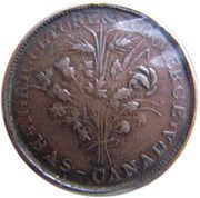 1 Sou Belleville - 18 cherry leaves / 5 shamrocks obverse image