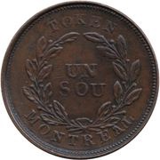 1 Sou Belleville - 18 cherry leaves / 7 shamrocks reverse image