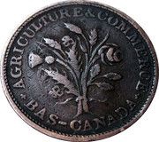 1 Sou Birmingham - 32 laurel leaves / 2 shamrocks obverse image