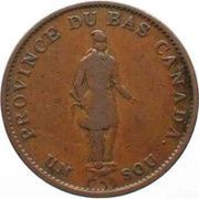 ½ Penny / 1 Sou Banque du Peuple obverse image