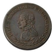 1 Penny Token Field Marshal Wellington obverse image