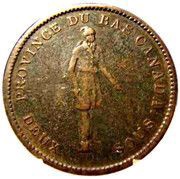 1 Penny / 2 Sous City Bank obverse image