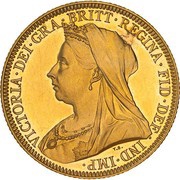 1 Sovereign - Victoria obverse image