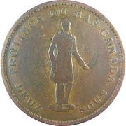 1 Penny / 2 Sous Banque du Peuple obverse image