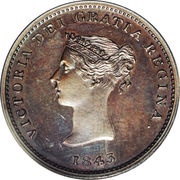 ½ Penny Token - Victoria obverse image