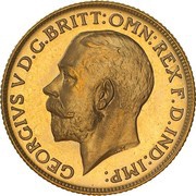 1 Sovereign - George V obverse image